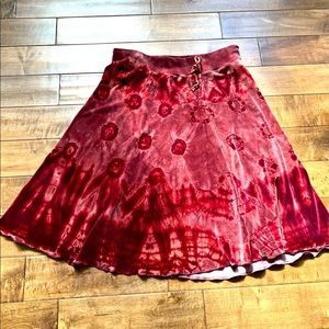 Unique GUC Women’s velour skirt, drawstring sz M/L